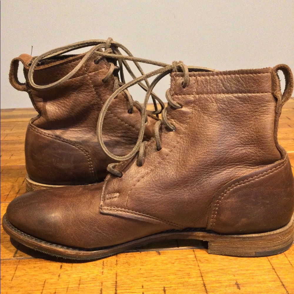 Leather Lace Up Boot